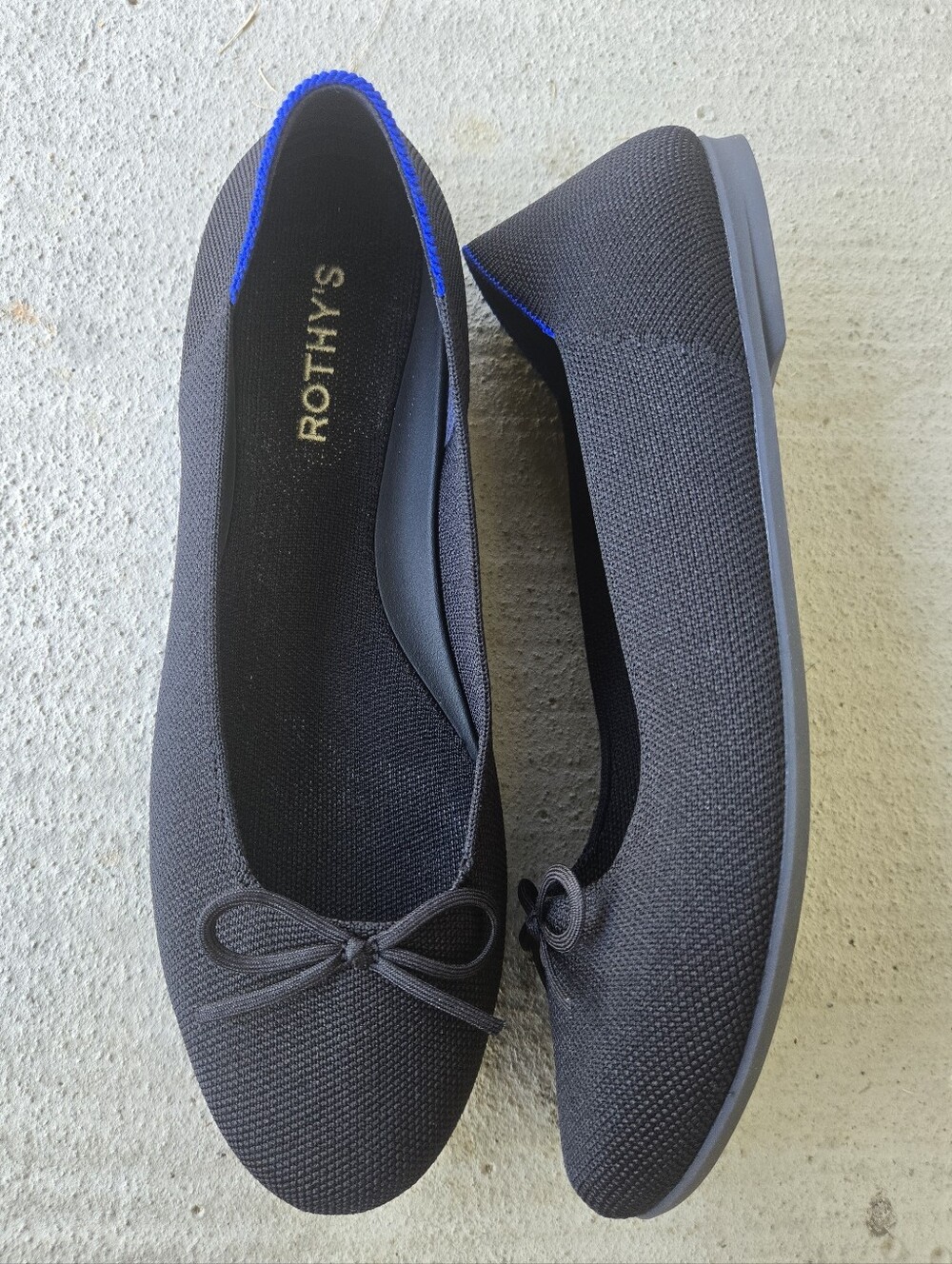 Rothy's Women's Black Ballet Flat with Bow